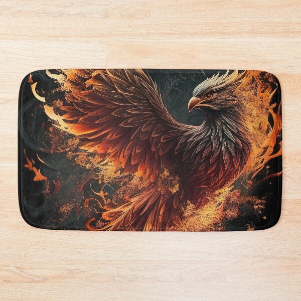 Item preview, Fiery phoenix rising illustration designed and sold by RK - Shop.