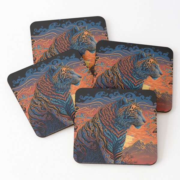 Item preview, Tiger and Mountain Sunset designed and sold by Luis Rodrigues.