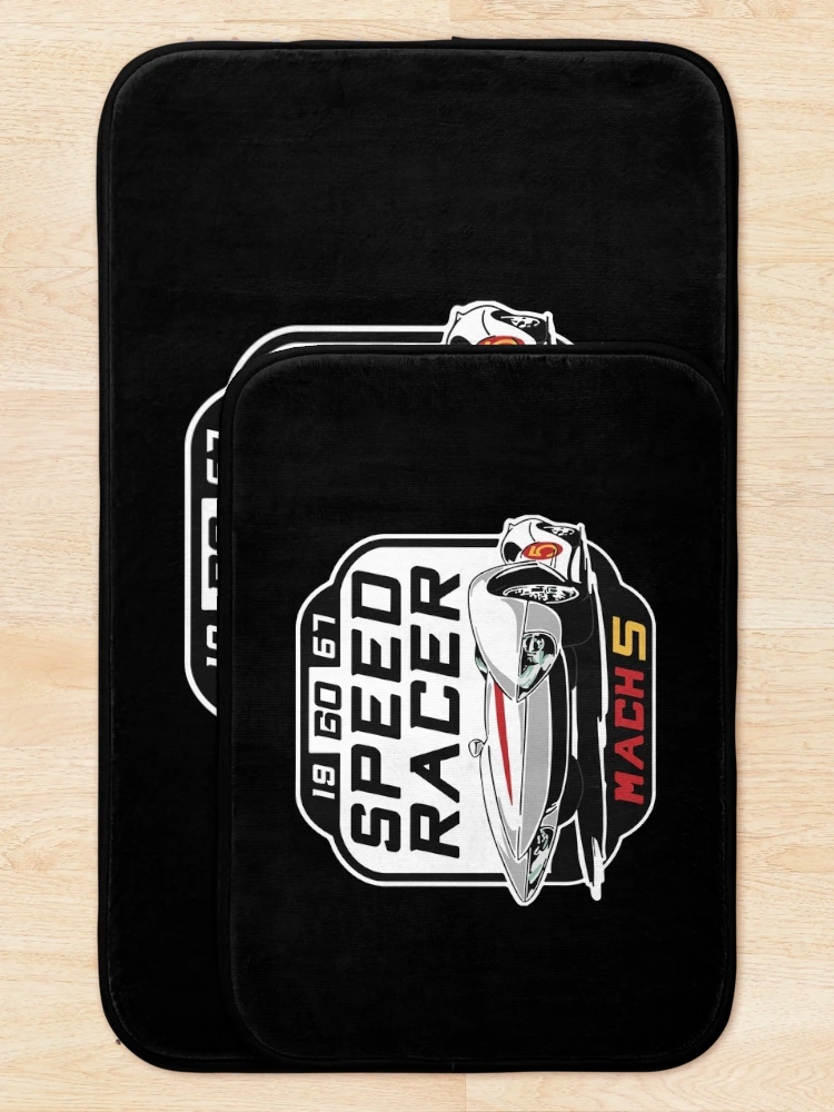 Thumbnail 5 of 6, Bath Mat, Mach 5 designed and sold by Sakuga Drip.