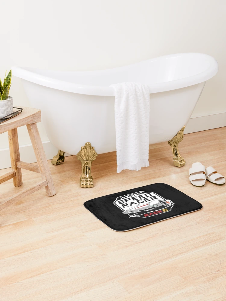 Thumbnail 2 of 6, Bath Mat, Mach 5 designed and sold by Sakuga Drip.