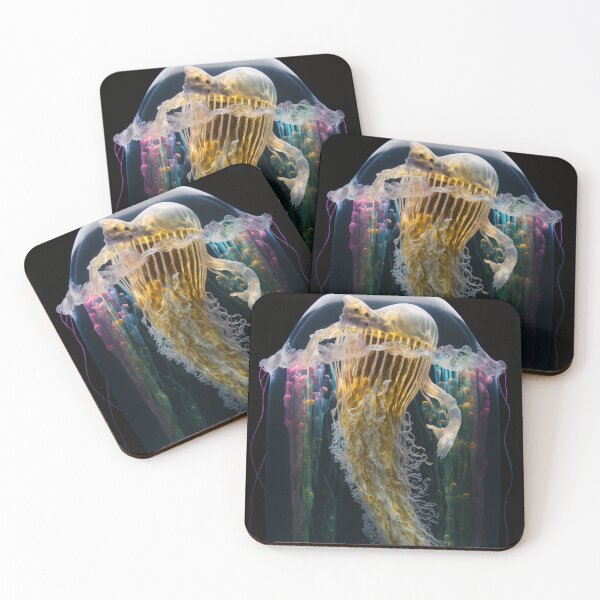 Item preview, Jellyfish Illusionary: A mesmerizing display of oceanic art designed and sold by AstralArtisan.