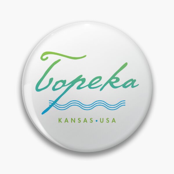 Item preview, Topeka Kansas Typographic River Design designed and sold by Futurebeachbum.