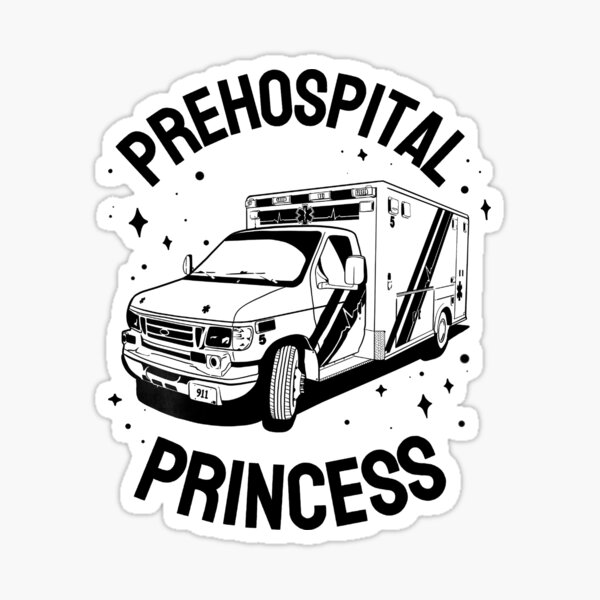 Item preview, Prehospital Princess Black Text designed and sold by EdenEtc.