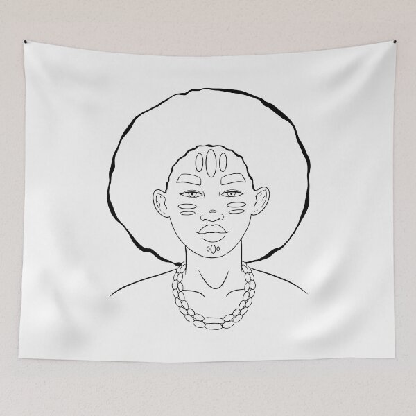 Item preview, Afro Tribal Man designed and sold by Rushika Rathod.