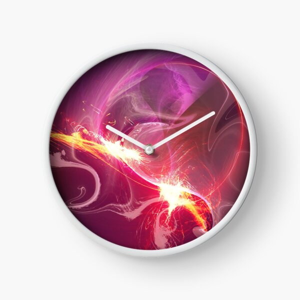 Bright Spark Abstract Clock