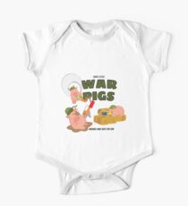 Three Little War Pigs One Piece - Short Sleeve