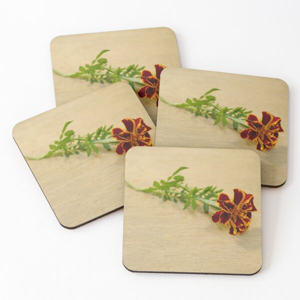 Item preview, one yellow-brown marigold flower  designed and sold by mrivserg.