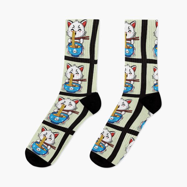 Item preview, Funny Cat Eating Ramen designed and sold by Angelle55.