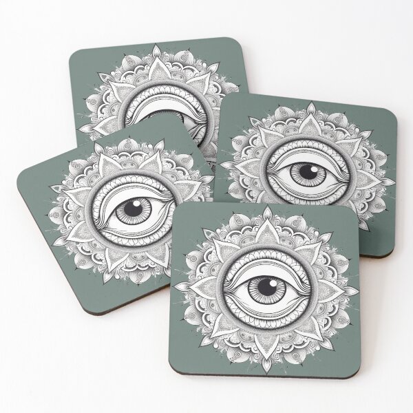 Item preview, All Seeing Eye Mandala  designed and sold by TheJadeCat.