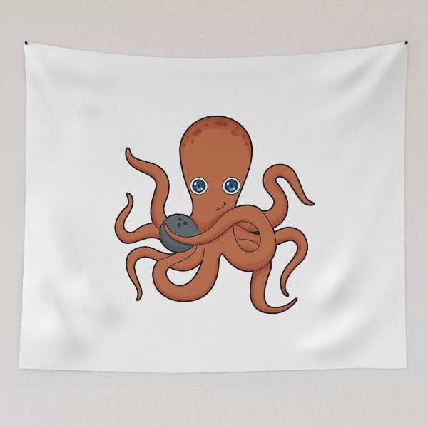 Item preview, Octopus Bowling Bowling ball designed and sold by Snabdesign84.