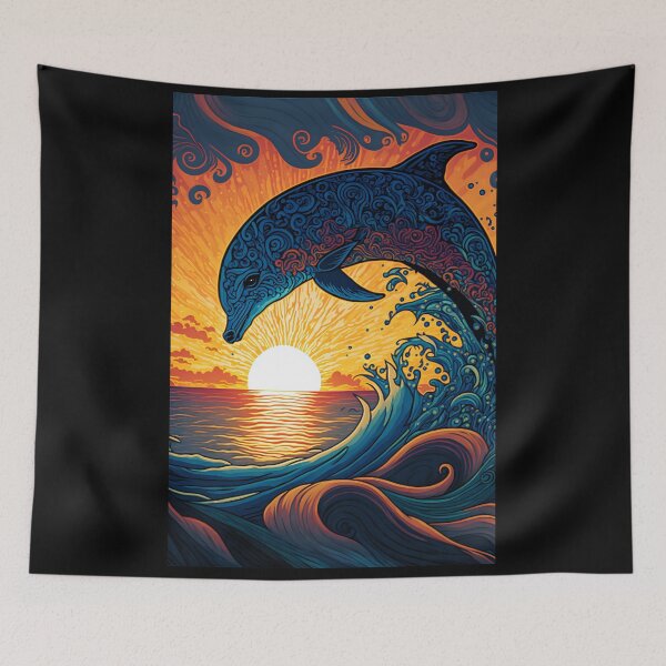 Item preview, Dolphin in Golden Glow  designed and sold by Luis Rodrigues.