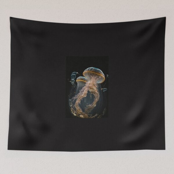 Item preview, Jellyfish Harmony: A serene display of oceanic art designed and sold by AstralArtisan.