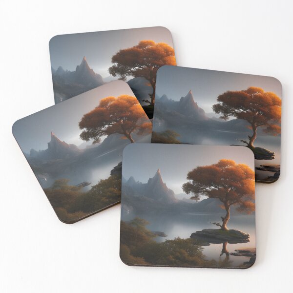 Item preview, Tree in lake generated by artificial intelligence designed and sold by megadrina.
