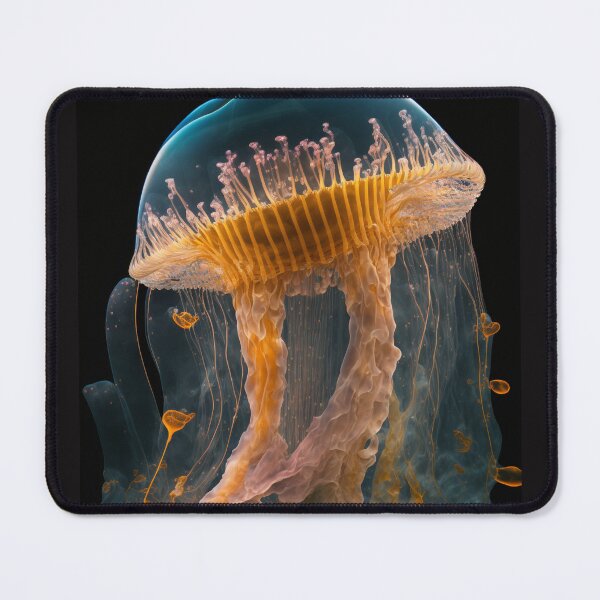 Item preview, Jellyfish Enchanted: A mesmerizing display of oceanic art designed and sold by AstralArtisan.