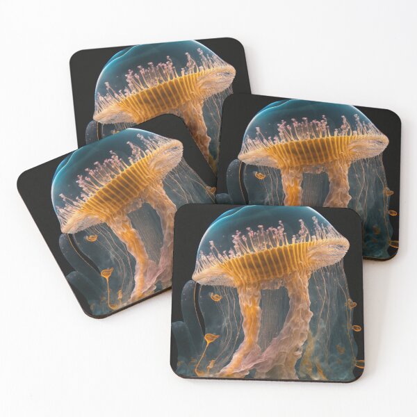 Item preview, Jellyfish Enchanted: A mesmerizing display of oceanic art designed and sold by AstralArtisan.