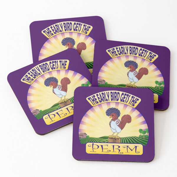 Item preview, Early bird gets the perm designed and sold by Caummon Thread.