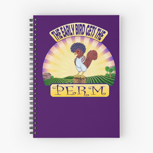 Item preview, Early bird gets the perm designed and sold by Caummon Thread.