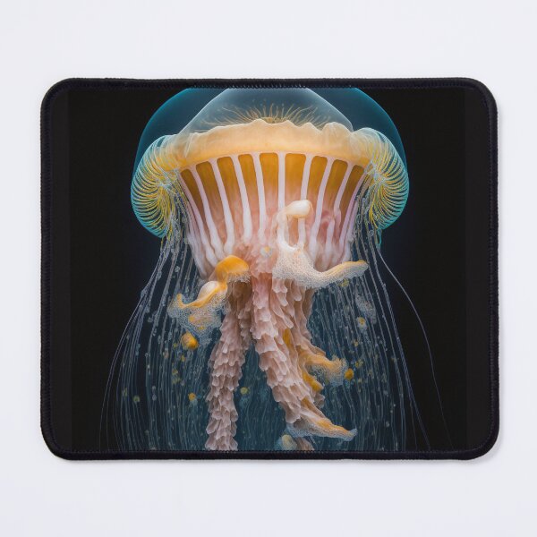 Item preview, Jellyfish Harmony: A serene display of oceanic art designed and sold by AstralArtisan.