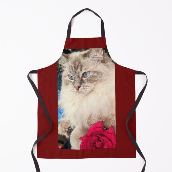 Item preview, Romantic ragdoll cat with roses designed and sold by Fluffycat2020.