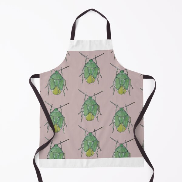 Item preview, Green stink bugs on pink background designed and sold by Indi's Art.