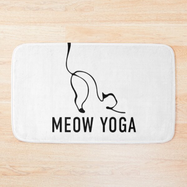 Item preview, Meow yoga , Kitten meow-Maste namaste meditation , cute cat doing yoga designed and sold by Adam ★★★★★.