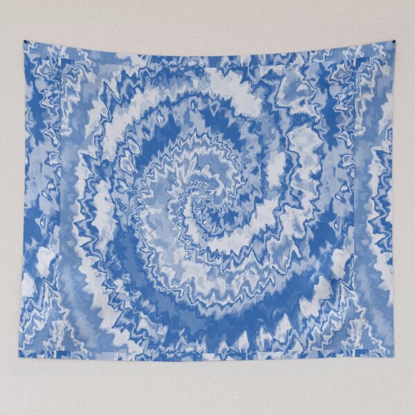 Item preview, Colorful Swirl in Blue, Grey & White Pattern 25 designed and sold by Manal-Patterns.
