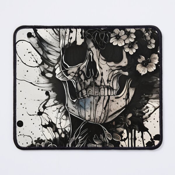 Item preview, Mono Floral Skull designed and sold by HelenHollywood.