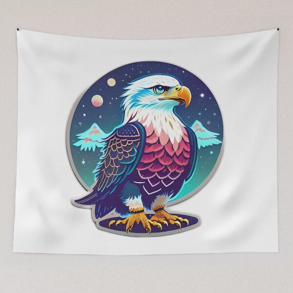 Item preview, Eagle in the Night Sky designed and sold by ECuteDesigns.