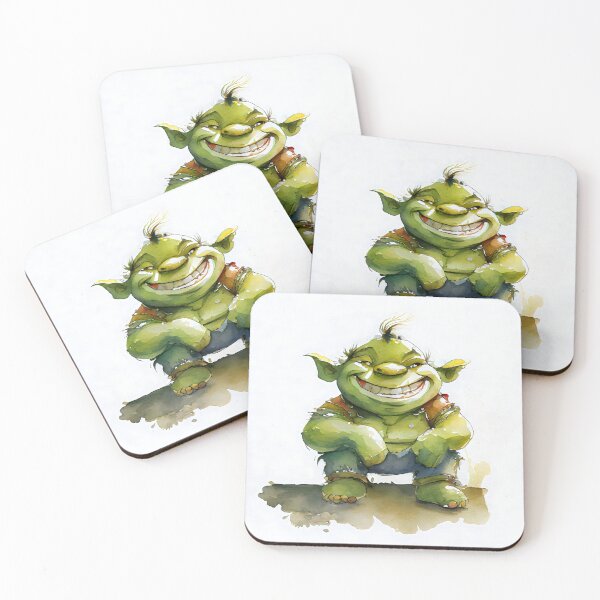 Item preview, Cute Watercolor Ogre designed and sold by artsyindc.