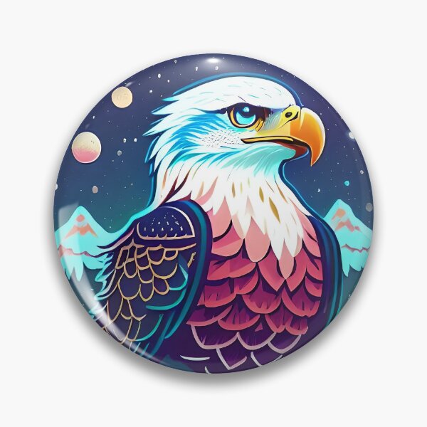Item preview, Eagle in the Night Sky designed and sold by ECuteDesigns.