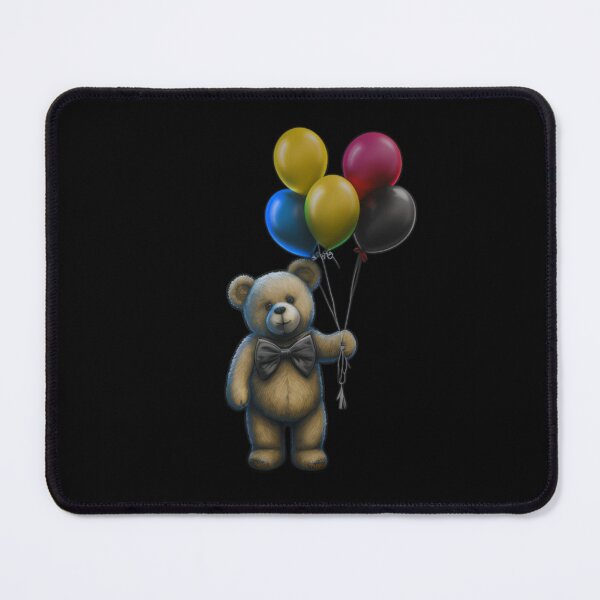 Item preview, Birthday bear holding balloons designed and sold by Ideallity.