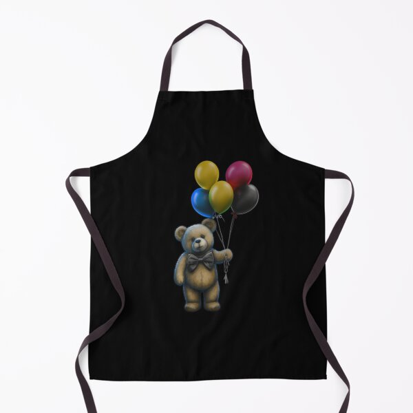 Item preview, Birthday bear holding balloons designed and sold by Ideallity.