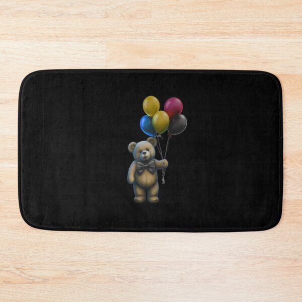 Item preview, Birthday bear holding balloons designed and sold by Ideallity.