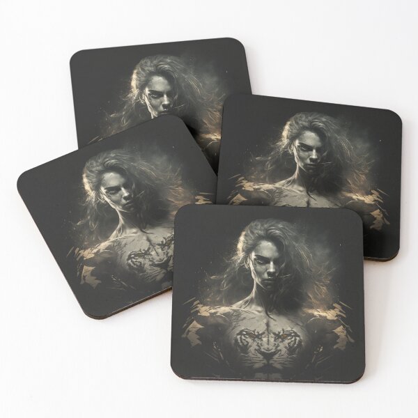Item preview, lion strength women on dark day light detail strong designed and sold by sammgdesign.