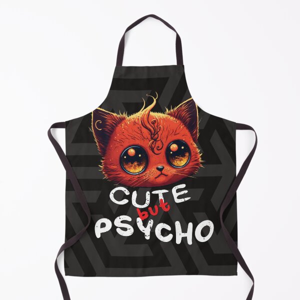 Item preview, Cute but Psycho cat designed and sold by AreteSticker.