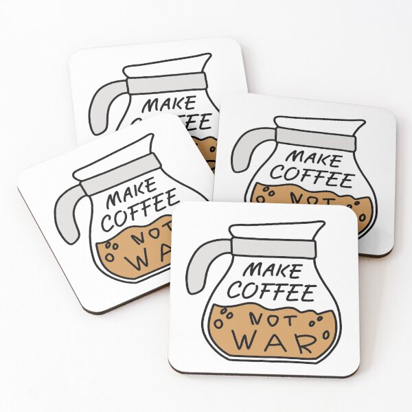 Item preview, Make Coffee Not War designed and sold by Puffoo.