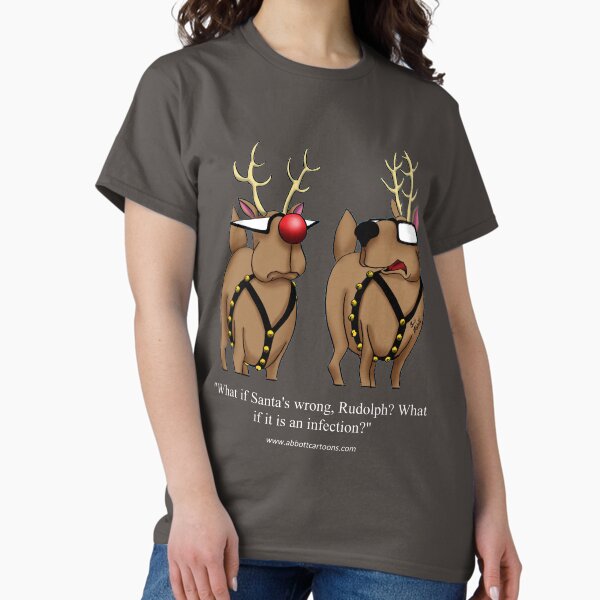 Item preview, Funny Christmas Reindeer Holiday Humor designed and sold by abbottoons.