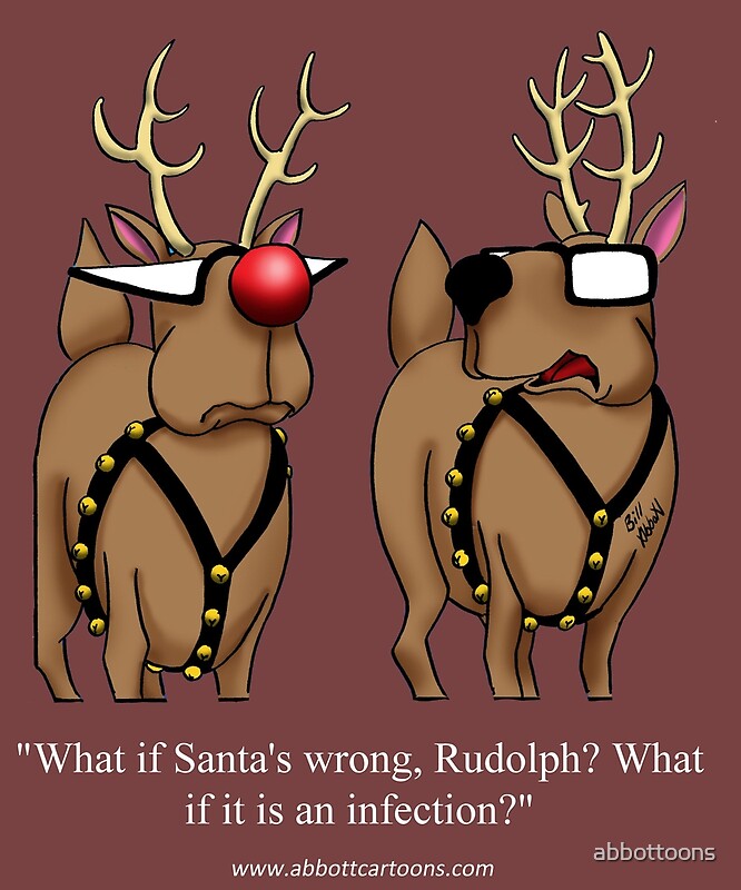 "Funny Christmas Reindeer Holiday Humor" by abbottoons | Redbubble