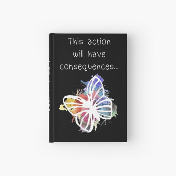 life is strange watercolour butterfly Hardcover Journal