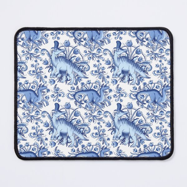 Item preview, Lambeosaurus and Velociraptor in Tulips designed and sold by mikaelaK.