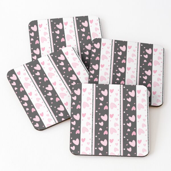 Item preview,  Hearts on a gray and white background designed and sold by Olha Volokhova.