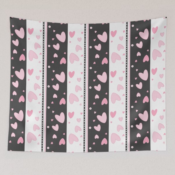 Item preview,  Hearts on a gray and white background designed and sold by Olha Volokhova.