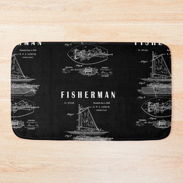 Item preview, 1883 vintage Fishing float Patent art drawing-fishing lover-fisherman gift designed and sold by ismdesigner.
