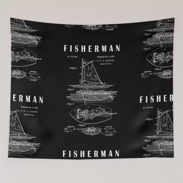 Item preview, 1883 vintage Fishing float Patent art drawing-fishing lover-fisherman gift designed and sold by ismdesigner.