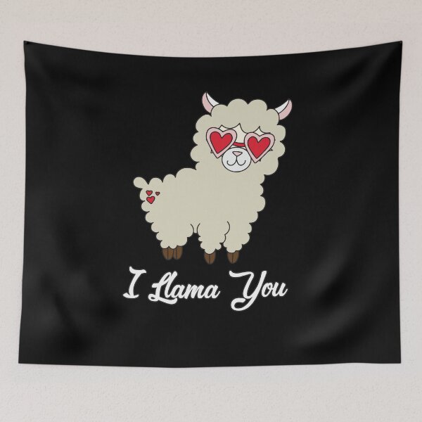 Item preview, I Llama You Cute Llama Valentine Design designed and sold by Vexel Studio.