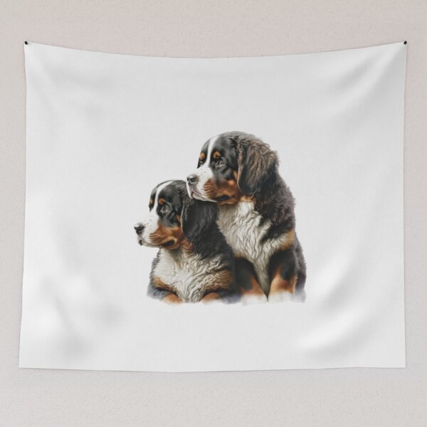 Item preview, Bernese Mountain Dog Art designed and sold by Crazy designer ⭐⭐⭐⭐⭐.
