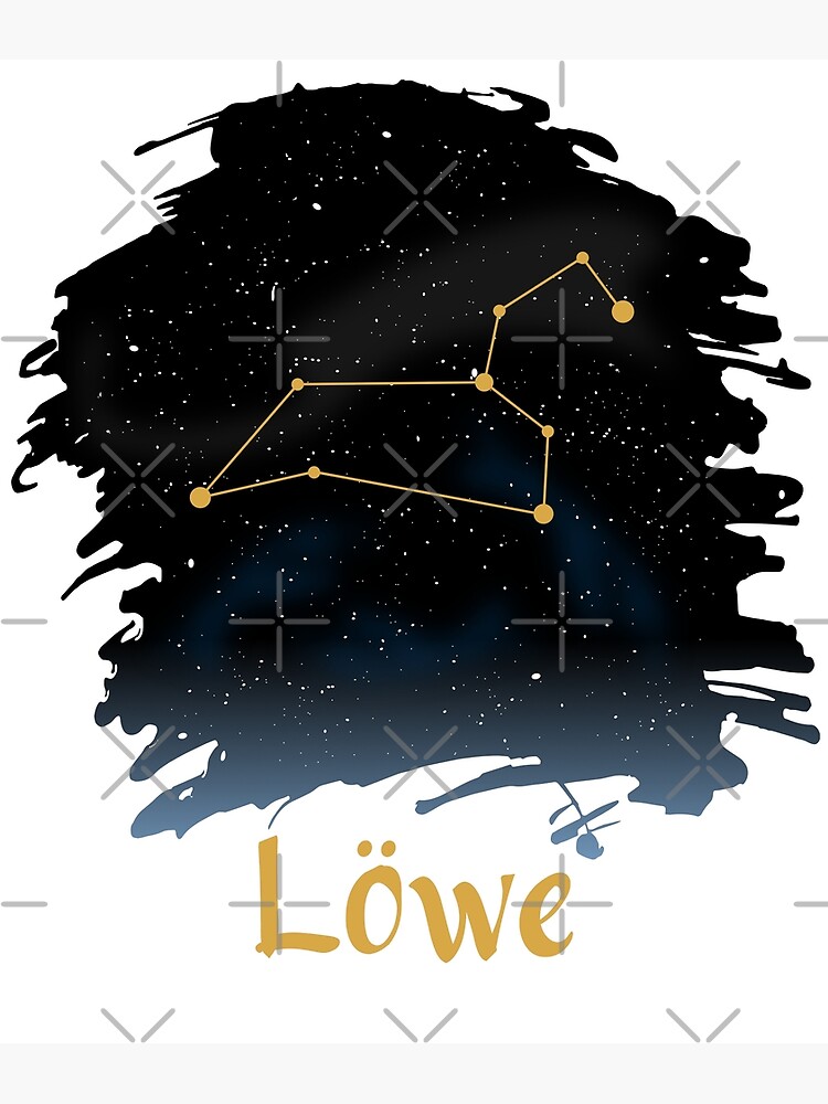 Zodiac Leo Birthday Birth Date Astrology Stars Sky Universe Poster