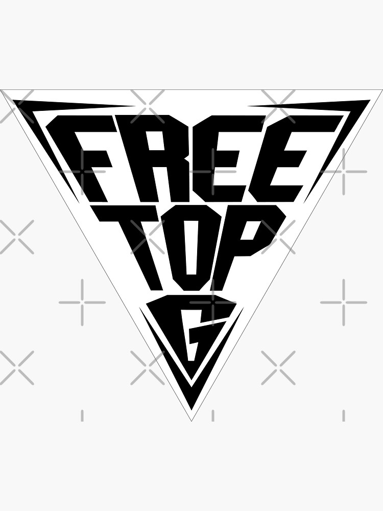 "Topg Merch Top G Merch triangle" Sticker for Sale by basemgamal