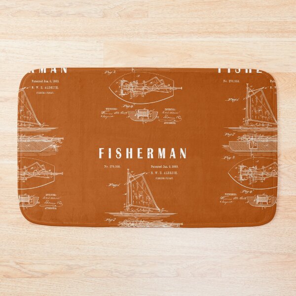 Item preview, 1883 vintage Fishing float Patent art drawing-fishing lover-fisherman gift designed and sold by ismdesigner.