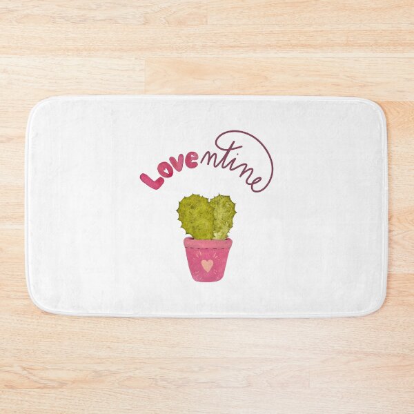 Item preview, Card love text cactus pink watercolor illustration  designed and sold by Yana Mustafina | Boho Soulful Designs.